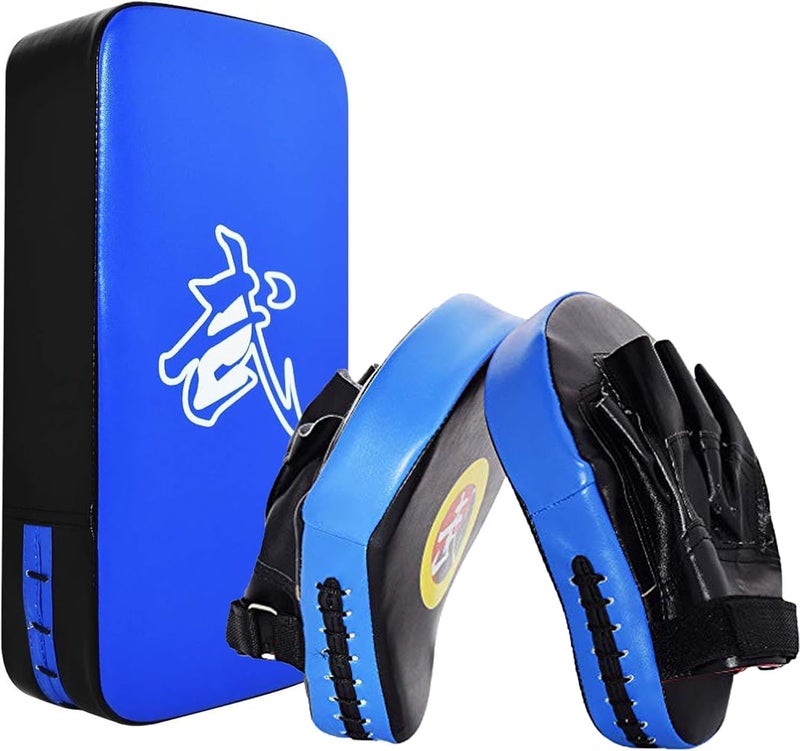 TLBTEK Taekwondo Kick Shield - Muay Thai MMA Karate Kickboxing Training Pads - Curved Leather Strike Shield - Image 1